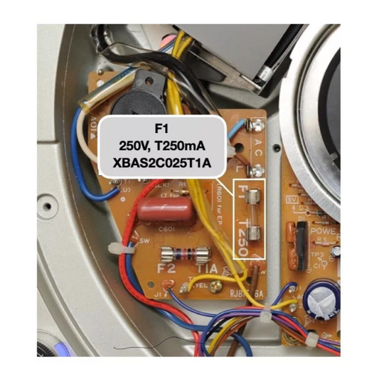 Technics Glass Fuse (F1) XBAS2C025T1A