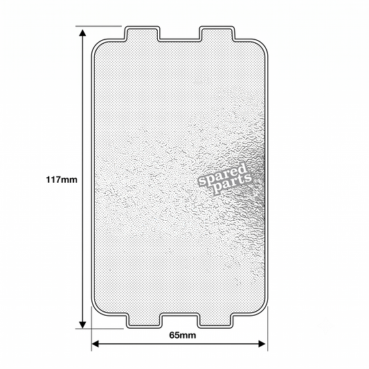 CDA Microwave Waveguide Cover Plate 117 x 65mm - 1017203
