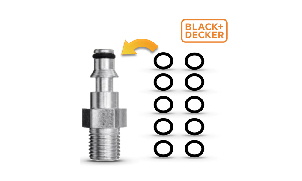 Black & Decker Pressure Washer Hose to Gun Quick Detach O Ring Seals –  Spared Parts UK