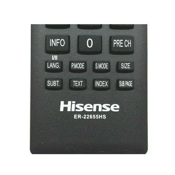 Hisense ER-22655HS Original Remote Control MODEL NUMBER ON REMOTE CONTROL