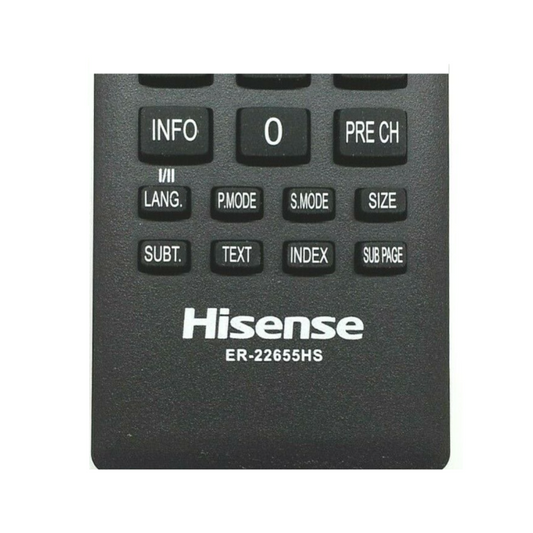Hisense ER-22655HS Original Remote Control MODEL NUMBER ON REMOTE CONTROL