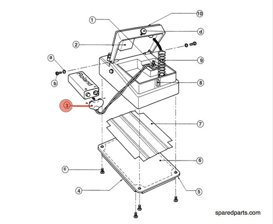 Boss Effects Pedal 9V Battery Connector F3419102 - Spared Parts UK