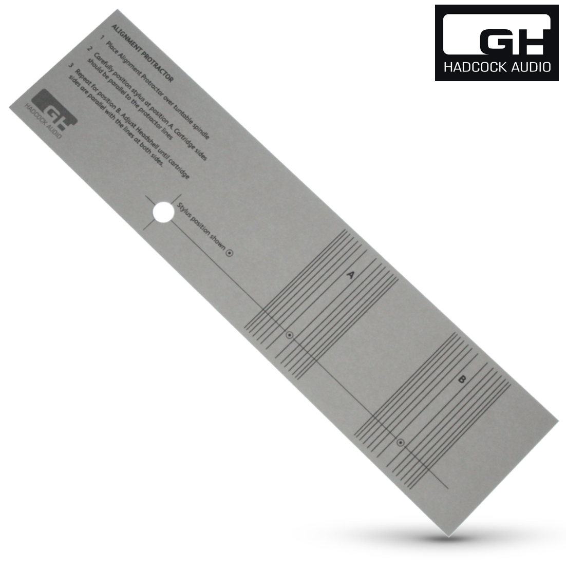 Hadcock Audio Cartridge Alignment Protractor