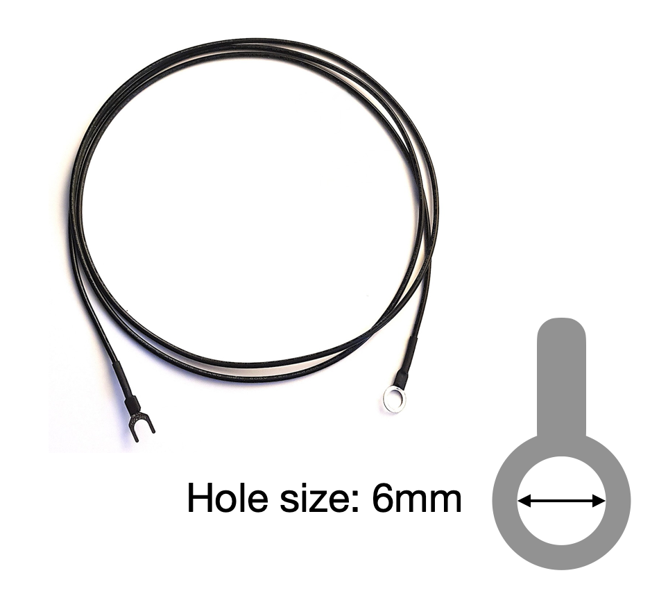 LINN LP-12 External Earthing Wire. Ring to Fork Ended Lead. (LP12)