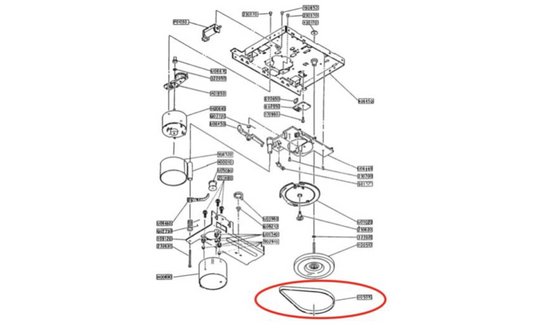 NAD Belt, Loading Motor 3-653-387-(01)