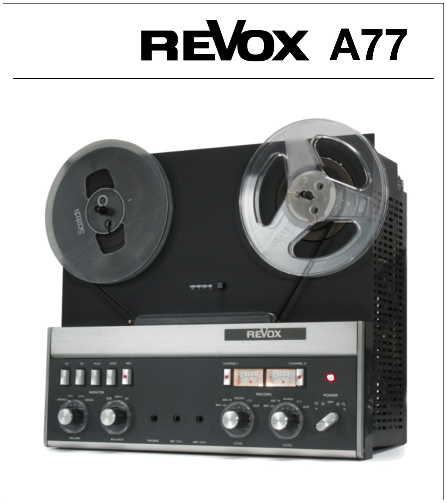 Revox A77 Portable Reel-To-Reel Recorder