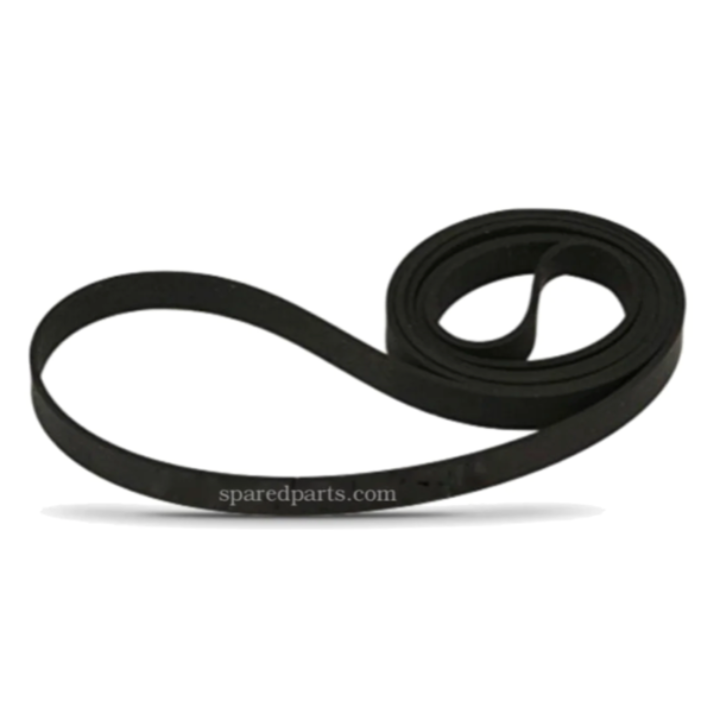 A black turntable drive belt, likely made by Sony, based on the model number HMK-414.