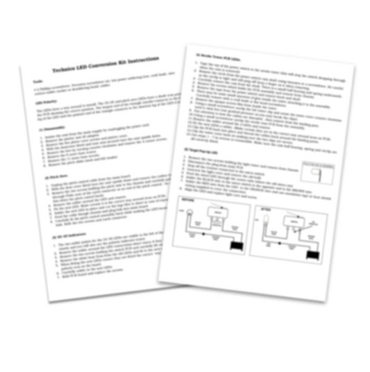Technics SL-1200 SL-1210 Electric Blue LED Upgrade Kit