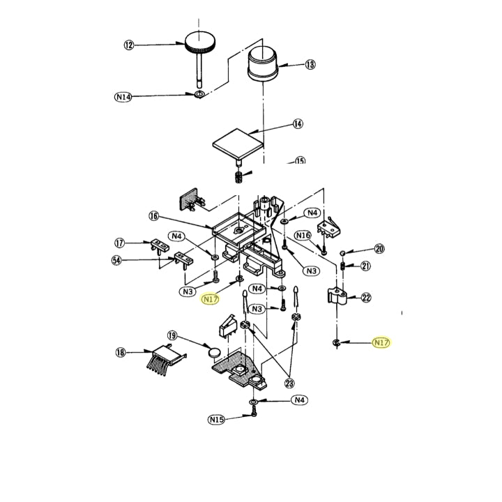 Exploded view Panasonic Technics Stop Ring XUC3FY, XUC3FT, XUC3FP