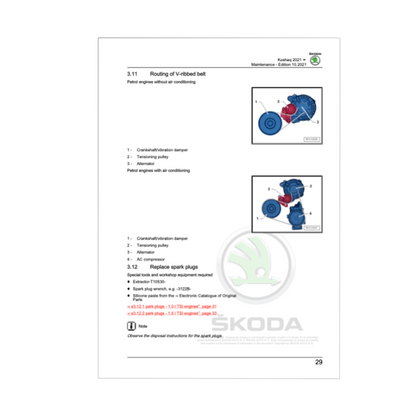 Skoda Kushaq Service Manual 2021-2023