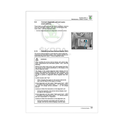 Skoda Kushaq Service Manual 2021-2023