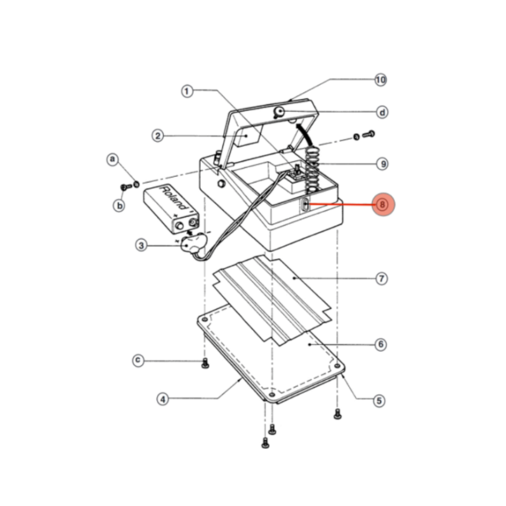 BOSS Pedal Rubber Guide Bush 221577021