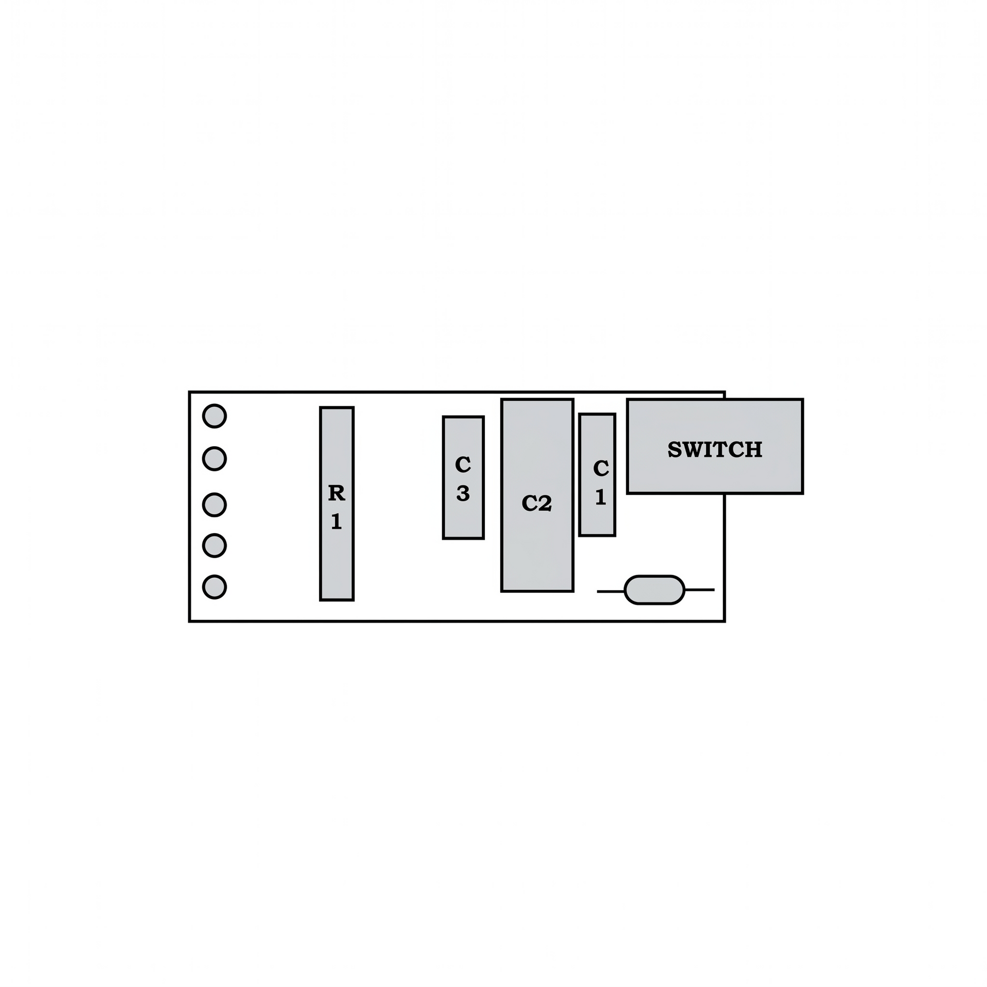 DUAL CS505 SM 100 SM 100-1 PCB motor control board schematic diagram, isolated component layout guide for vintage turntable repair.