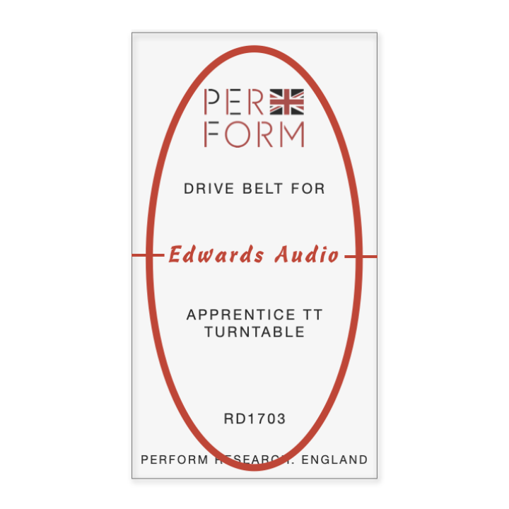 Edwards Audio Apprentice TT Silicon Red Drive Belt