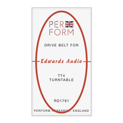 Edwards Audio TT4 Silicone Red Turntable Drive Belt