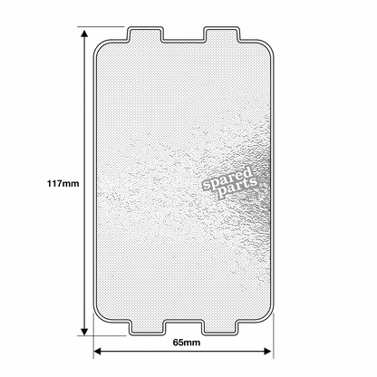 CDA Microwave Waveguide Cover Plate 117 x 65mm - 1017203