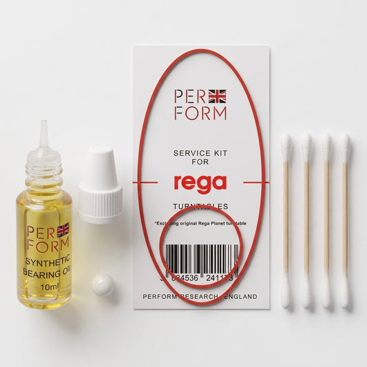 Rega Turntable Upgrade Kit | Red Silicone Drive Belt, Suspension Belt & Ceramic Bearing Oil Pack