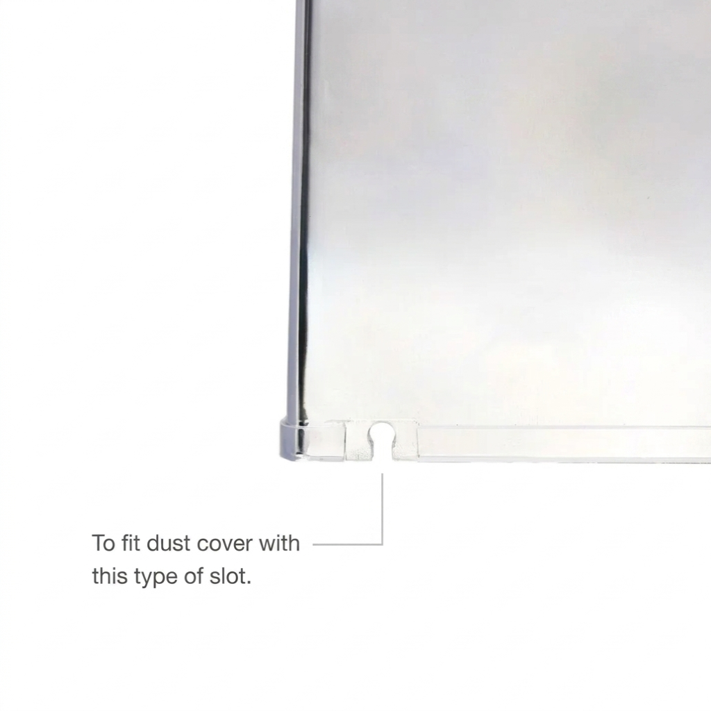 Close-up of a metal rod with a text overlay on a white background