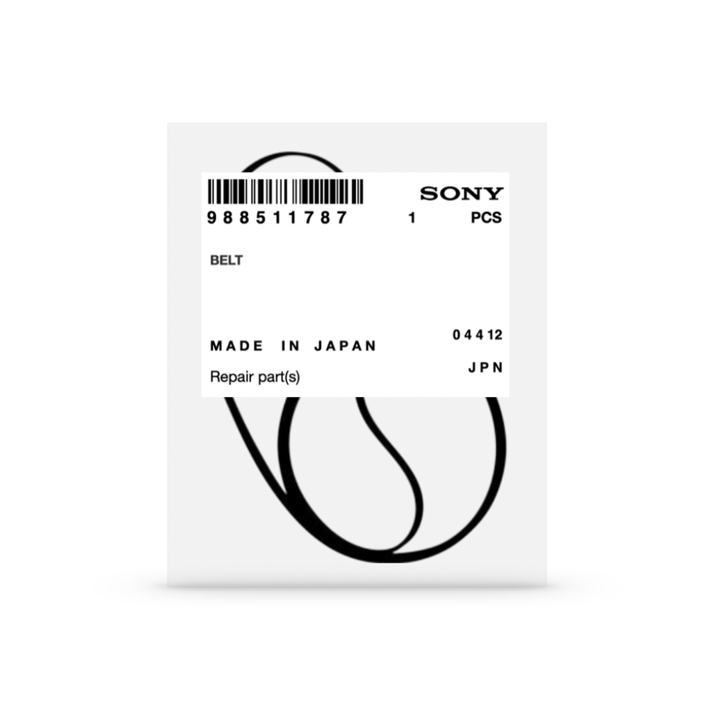 Sony Turntable Drive Belt 9-885-117-87