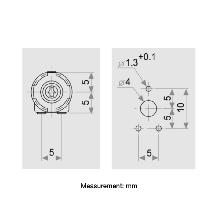 Technics VR201 VR302 Pitch/Brake Potentiometer EVTS3MA00B54