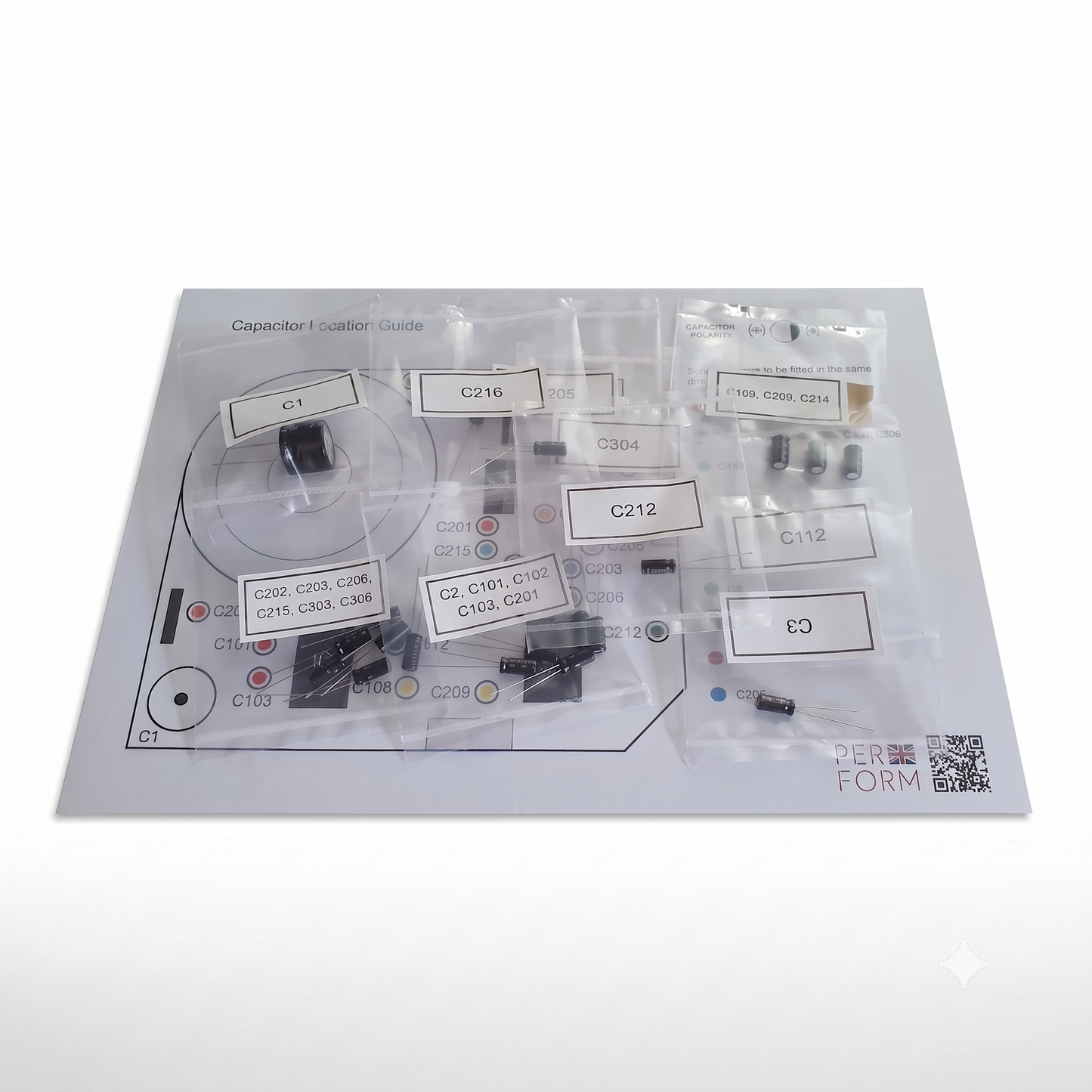 Technics SL-1200 / SL-1210 Turntable Capacitor Upgrade Kit