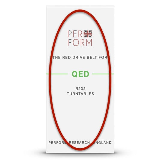 The QED R232 Red Turntable Drive Belt (Silicone Upgrade)