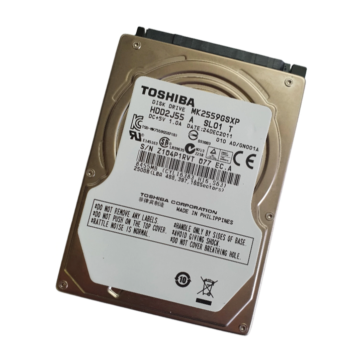 Toshiba MK2559GSXP HDD2J55 - 250GB SATA 2.5" Hard Drive