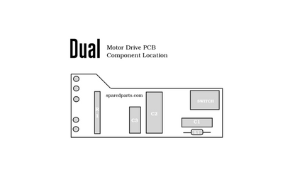 Dual CS505 Turntable Motor PCB Repair Kit