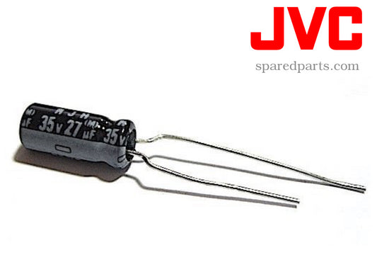 JVC Electrolytic Capacitor 27uF 35V QEMU1VM-276Z