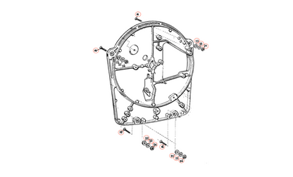 Garrard 301 Mounting Bolts with Nuts and Isolation Washers