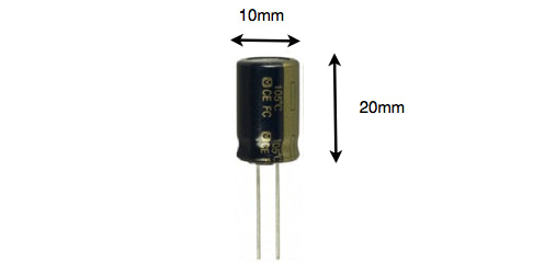 LG 3300UF 10V 105ºC Electrolytic Capacitor 10 x 20mm 0CZZTAB003D - Spared Parts UK