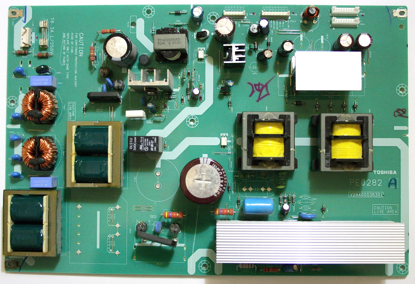Toshiba 40XF355D Power PCB V28A00036301 PE0282 A