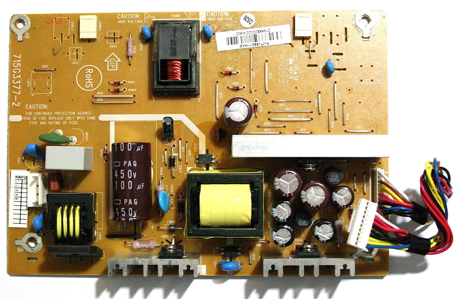 Toshiba Power Supply PCB 19AV615DB