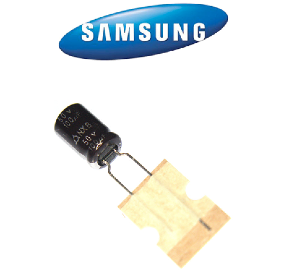 Samsung BN81-03136A Capacitor 100uf 50v 8 x 12mm