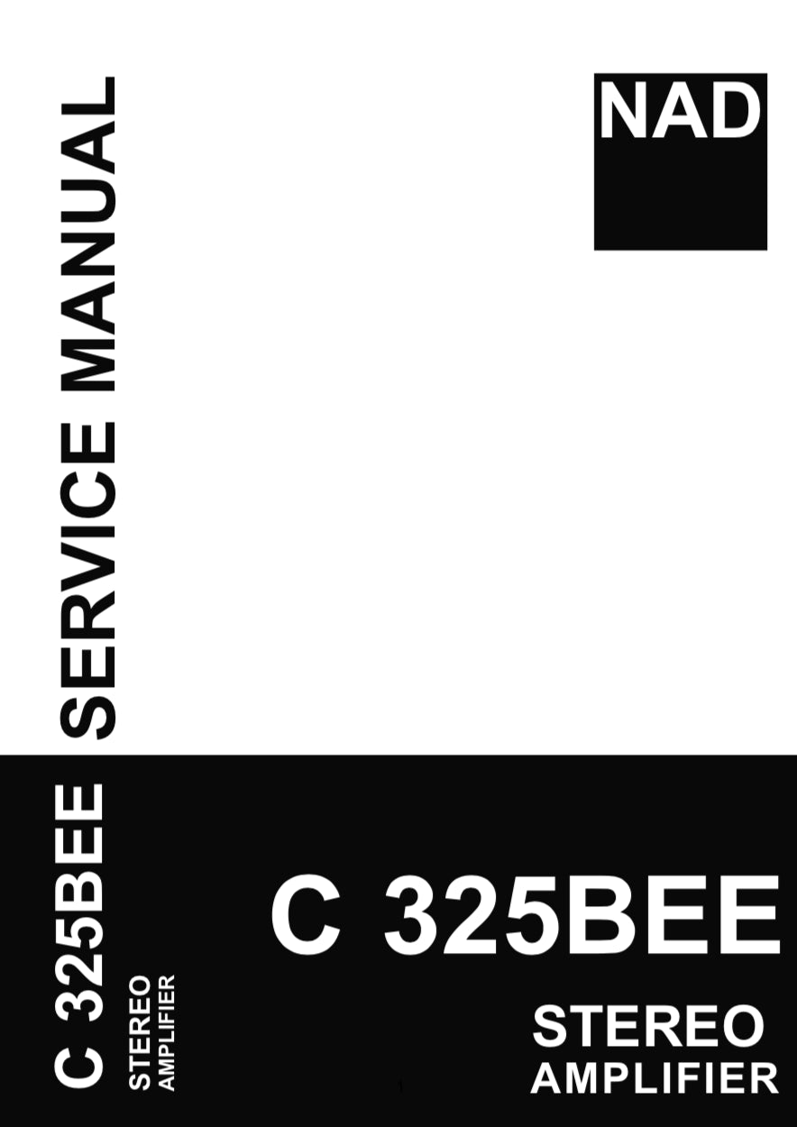 NAD C325BEE Service Manual Complete