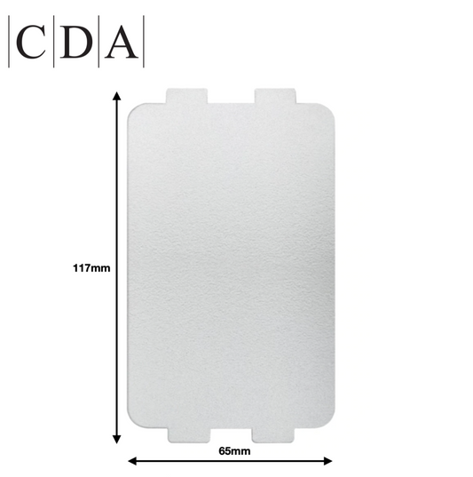 CDA Microwave Wave Guide Cover Wall Guard Plate 117 x 65mm 1017203