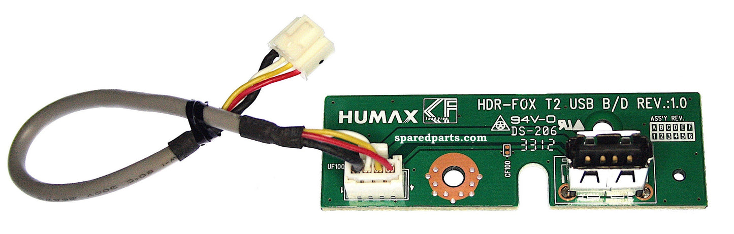 HUMAX DTRT1000 USB PCB (HDR-FOX T2 USB B/D REV:1.0)