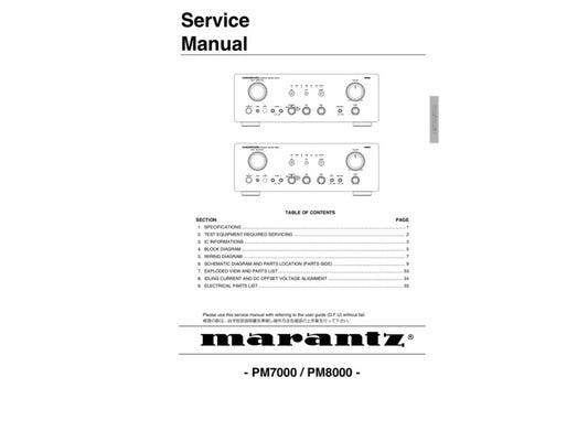 Marantz PM7000 PM7200 PM8000 Repair Kit