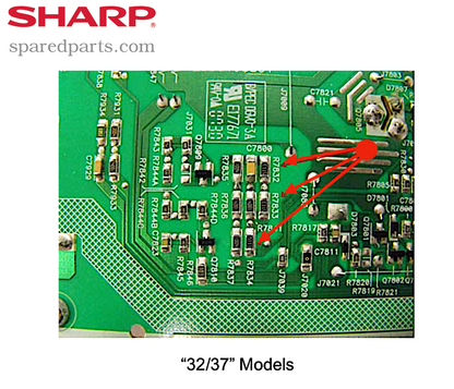 Sharp LCD TV LEDs Flashing 2 x Red 3 x Green