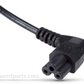 LCD TV Right Angle Cloverleaf Power Cord