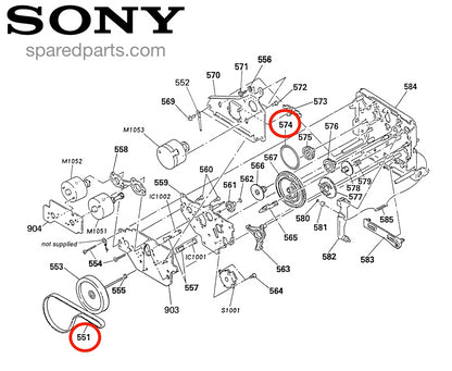 Sony TCM-200R5 Mechanism Belt Kit