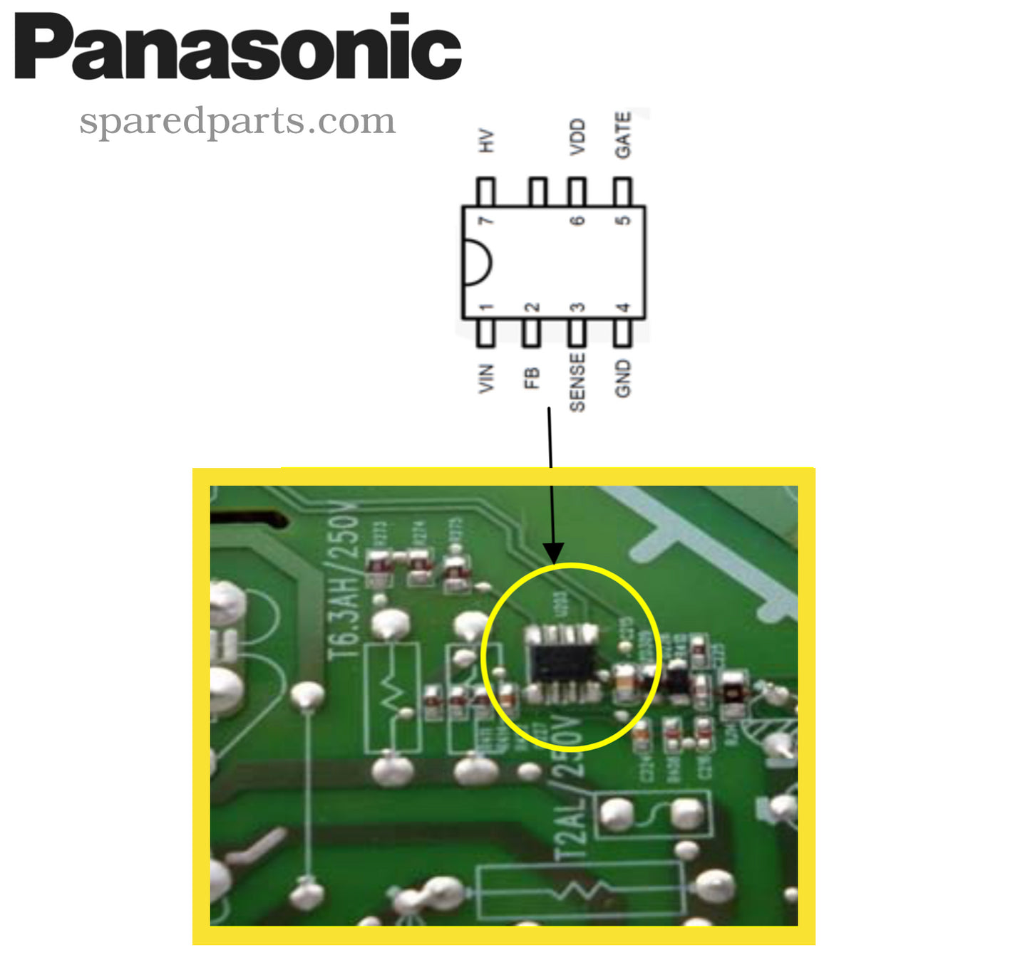 Panasonic 6755U IC TZS9EK097 (U203) B159-201 4H.B1590.041