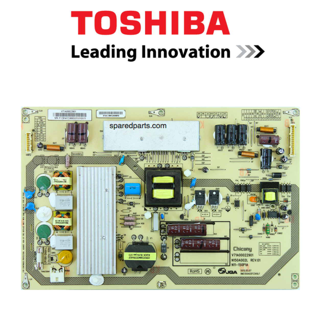 Toshiba V71A00022901 Power Supply PCB 75026958