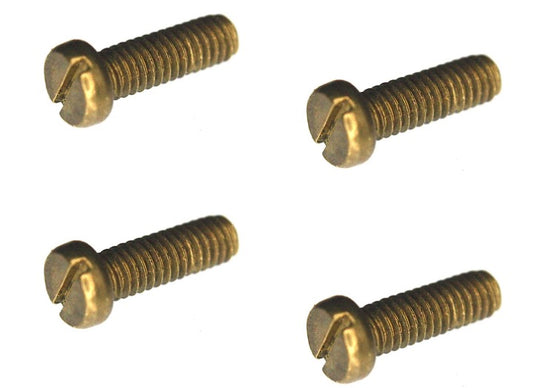 Vintage Brass Cheese Head Screws M4 x 12mm