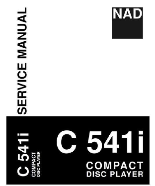 NAD C541i Service Manual Complete - Spared Parts UK